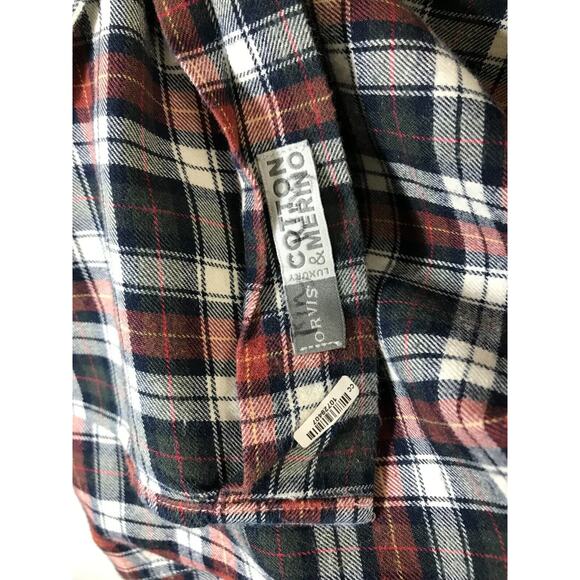 Orvis Shirt Mens Medium Luxury Flannel Brown Gray Plaid Button Up Long Sleeve - Picture 10 of 10